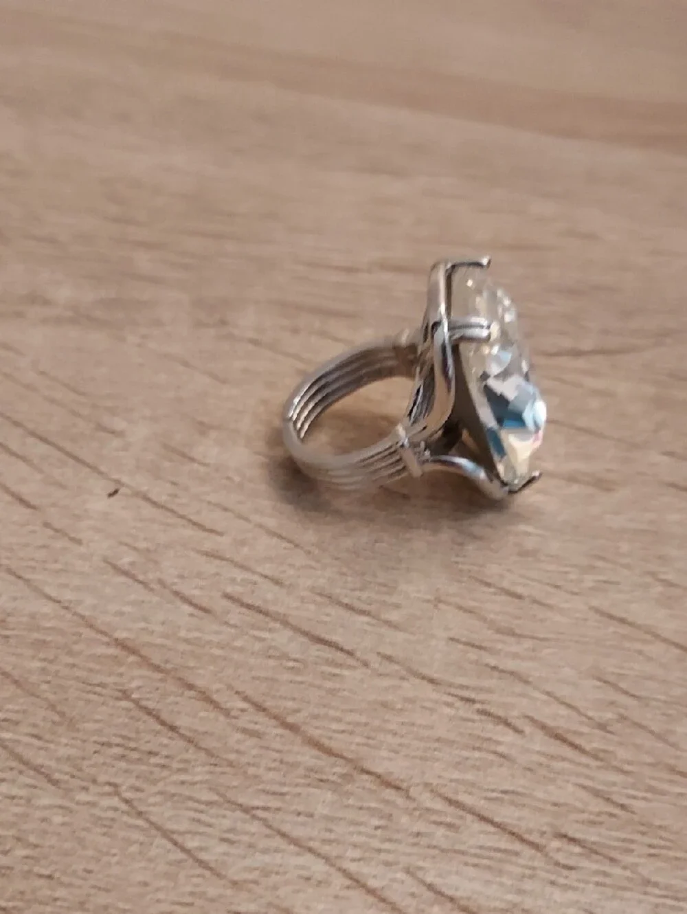 Clear Crystal Statement Ring - Women Jewelry